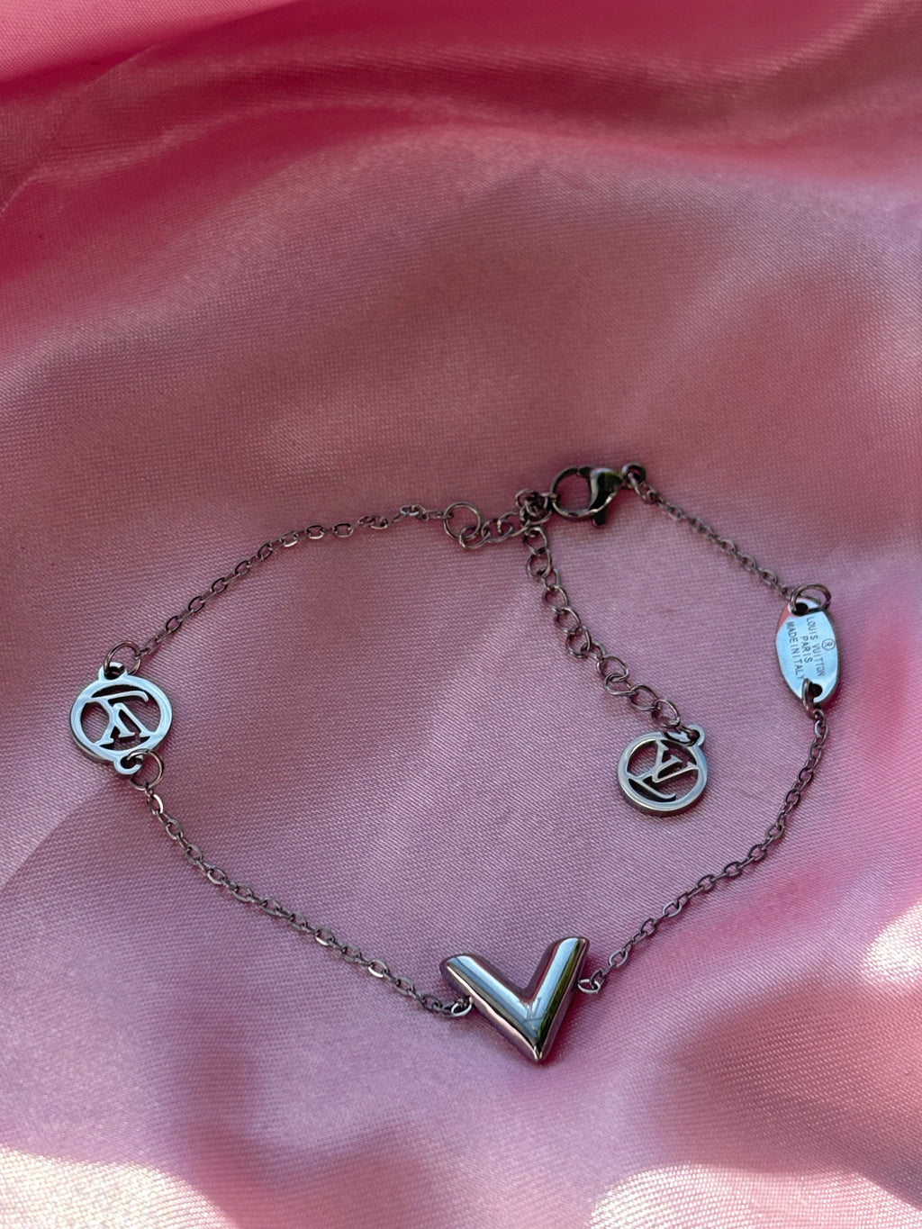 LV inspired bracelets/ s-l wrist / stainless steel / water resistant tarnish resistant