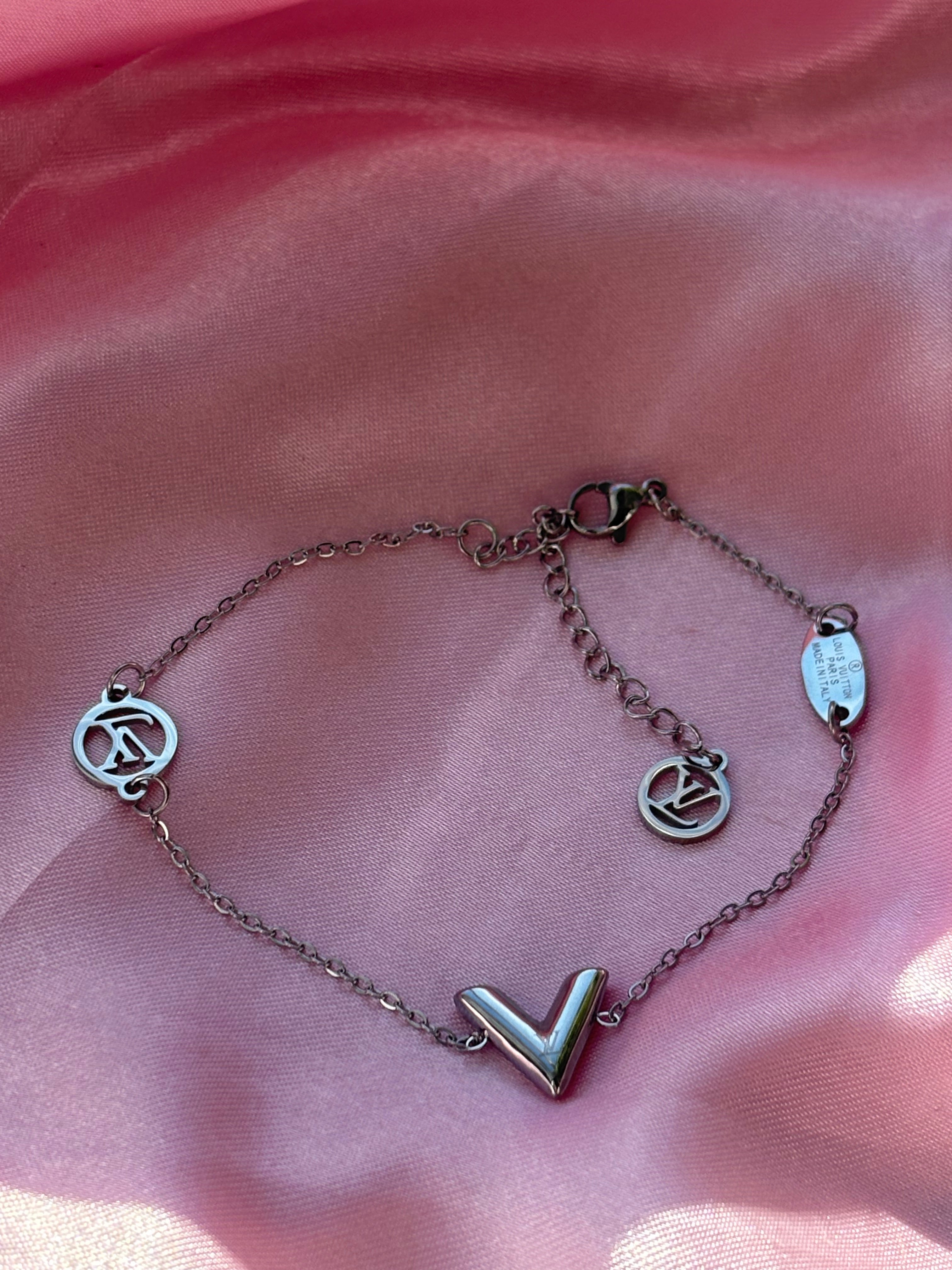 LV inspired bracelets/ s-l wrist / stainless steel / water resistant tarnish resistant