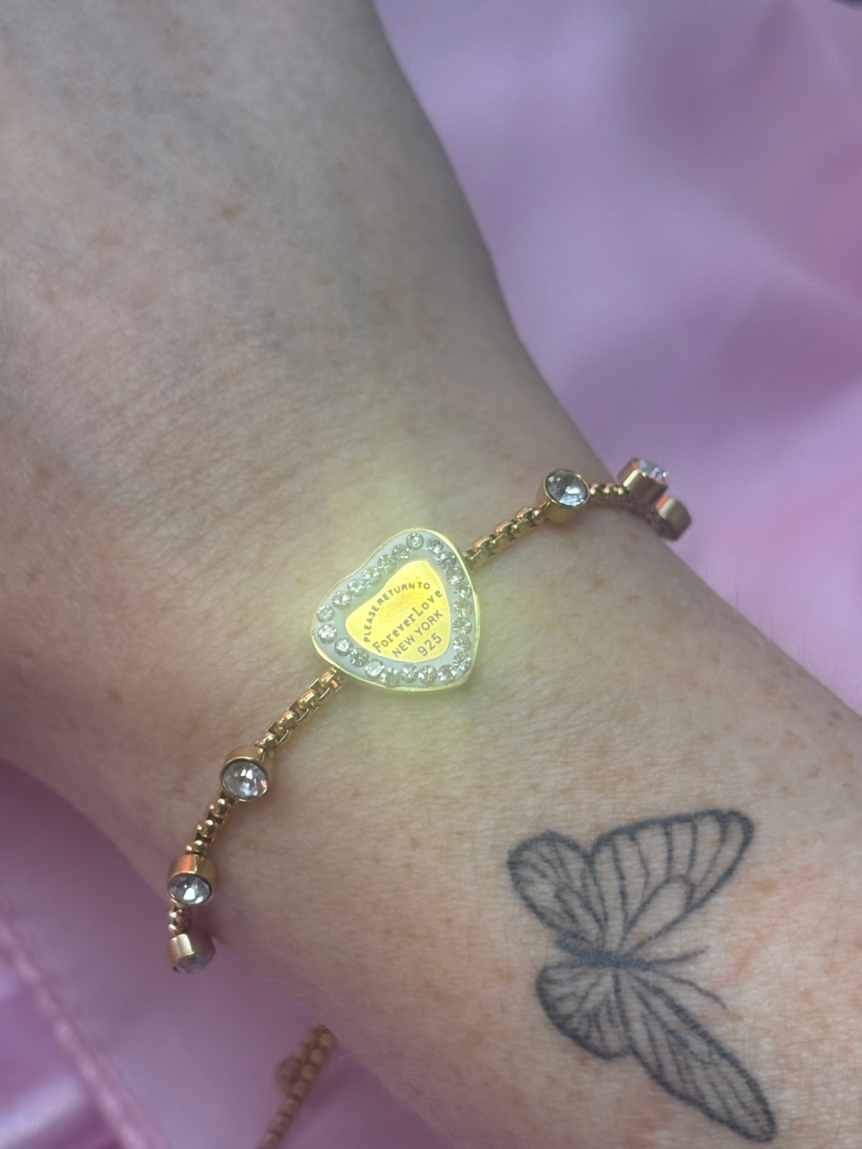 Forever love inspired bracelet / slider bracelet one size fits all / stainless steel water resistant/ tarnish resistant