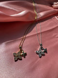 LV Inspired necklace stainless steel / 16”-18” silver & gold