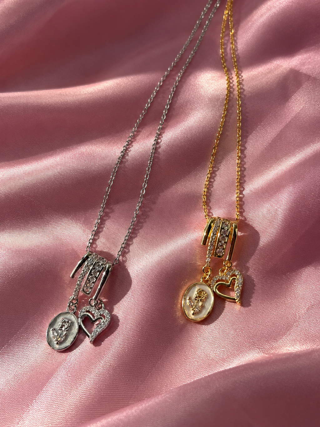 Forever in bloom necklace / stainless steel / tarnish resistant/ 16”-18”