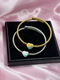 Tiffany turquoise oil drip dupe bangle / stainless steel / tarnish resistant/ water resistant