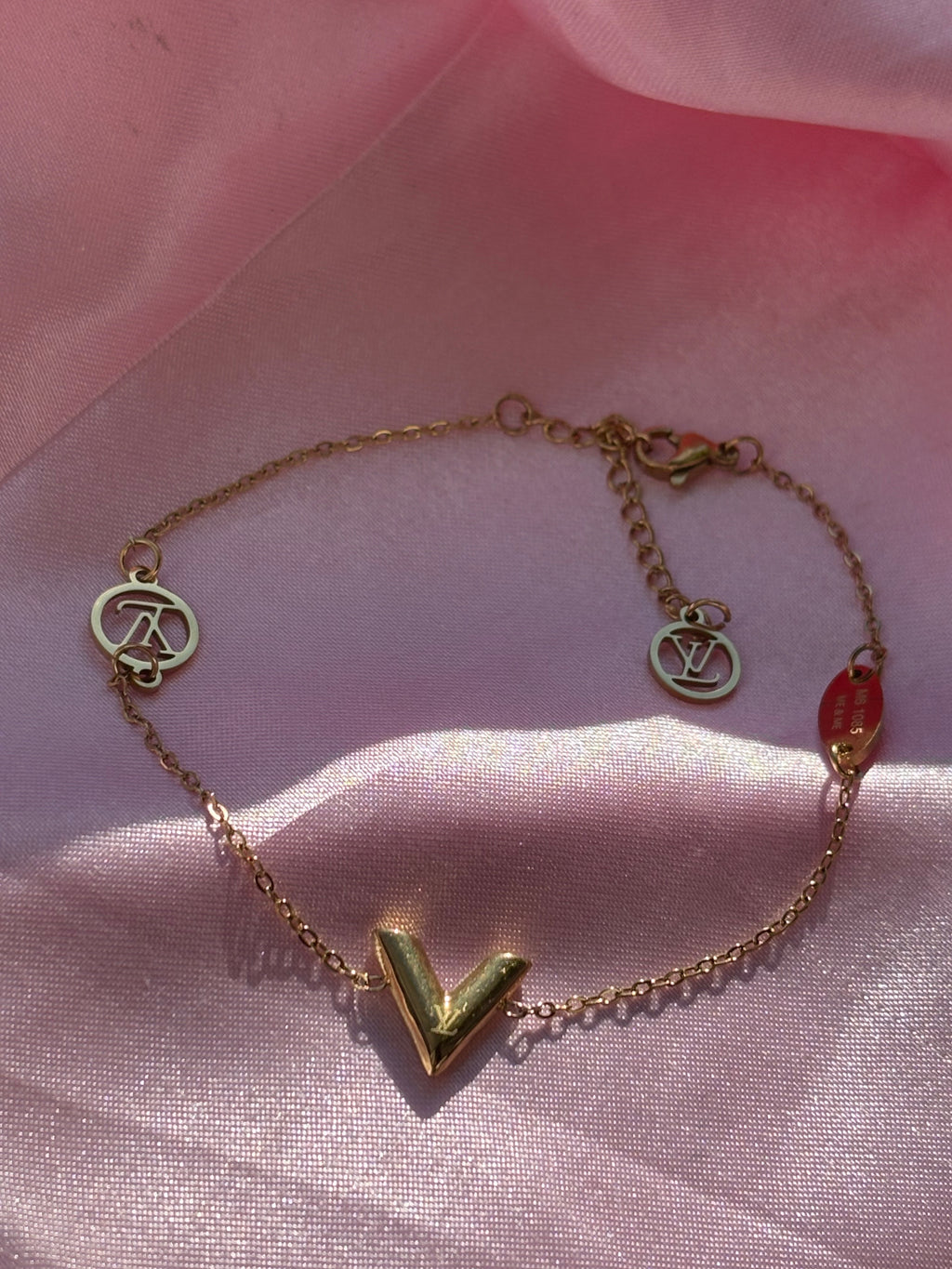 LV inspired bracelets/ s-l wrist / stainless steel / water resistant tarnish resistant