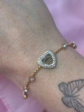 Forever love inspired bracelet / slider bracelet one size fits all / stainless steel water resistant/ tarnish resistant