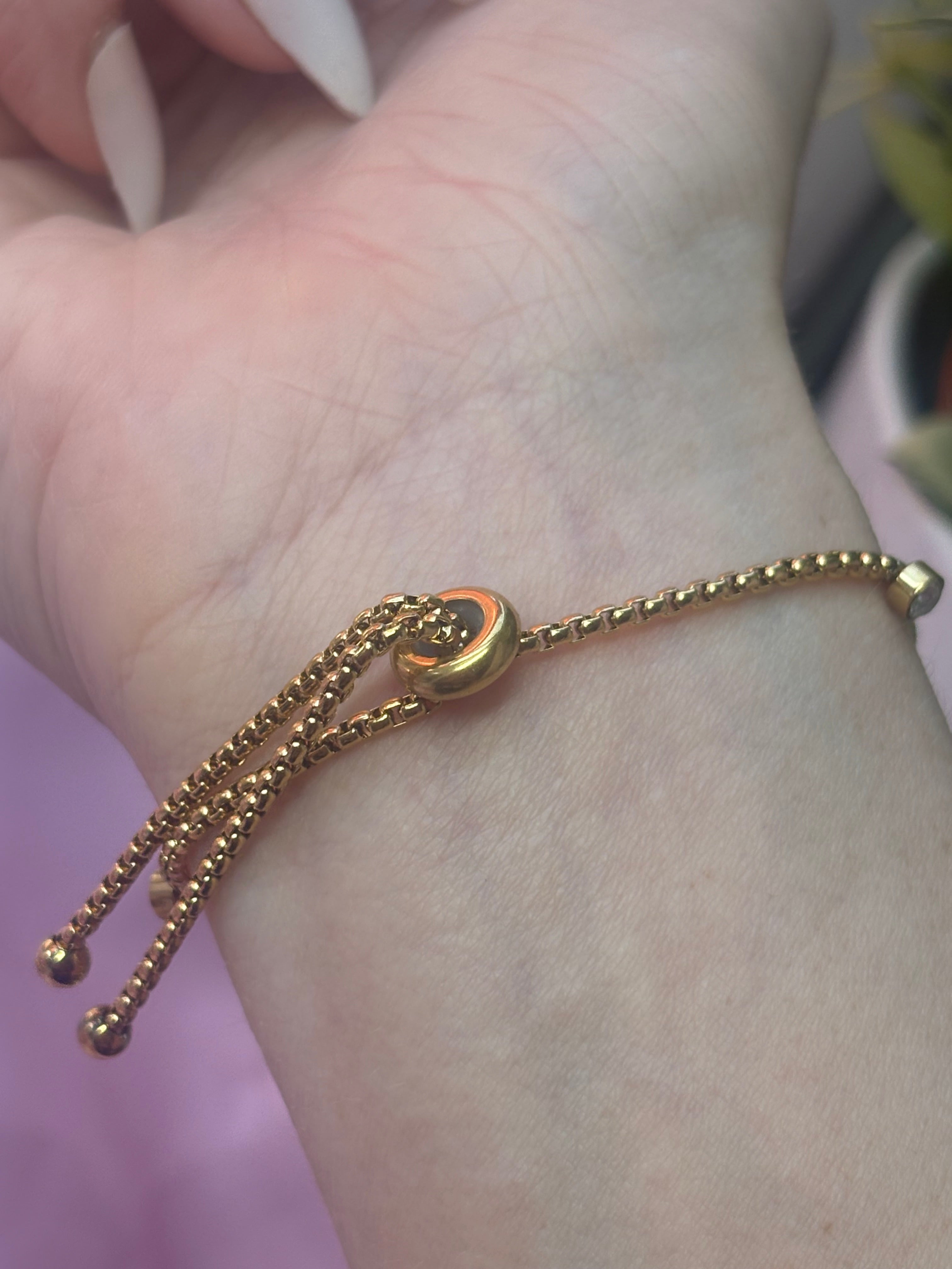 Forever love inspired bracelet / slider bracelet one size fits all / stainless steel water resistant/ tarnish resistant