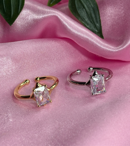 Serenity ring silver and gold stainless steel