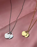 Inspired heart charm necklace / stainless steel / tarnish resistant 16”-18”